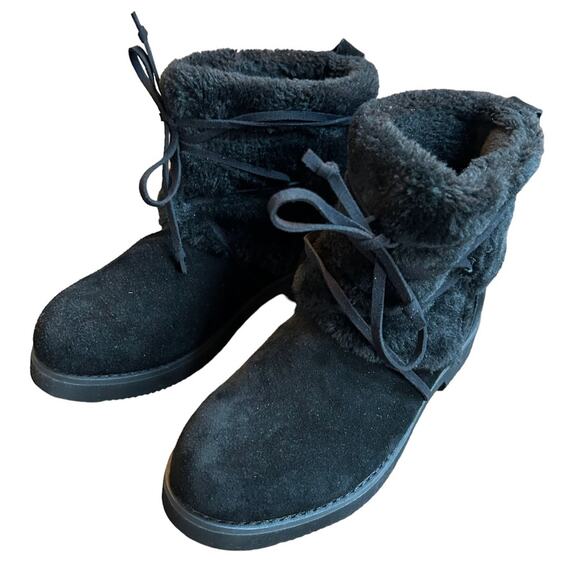 Style & Co Zijune Cold Weather Winter Ankle Boots Faux Fur Trim NEW Size 6 Black - Picture 6 of 10